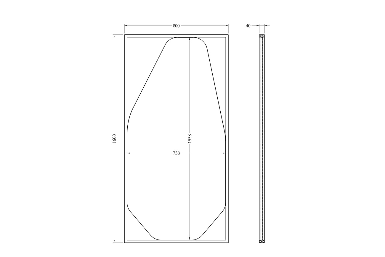 Зеркало Garda Decor KFG206