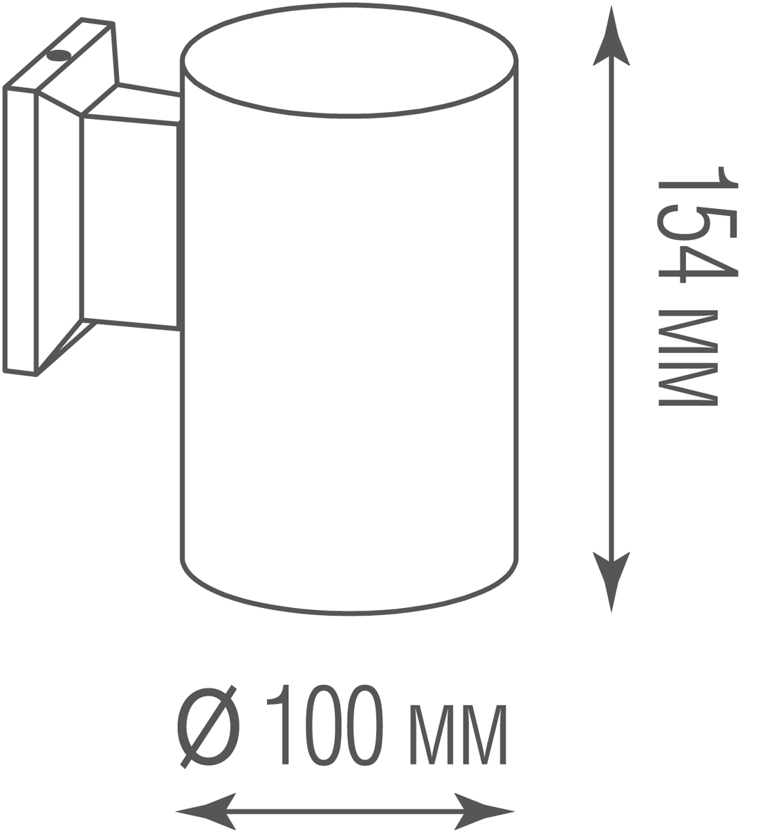 Уличный настенный светильник Donolux Compass DL20281WW10B