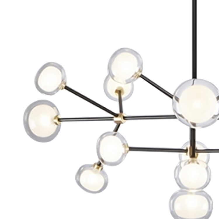 Подвесной светильник Delight Collection Nabila 10101P/10 black/gold