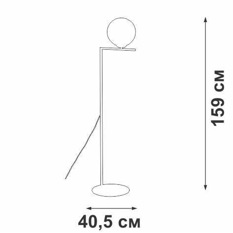 Торшер Vitaluce V3033-1/1P
