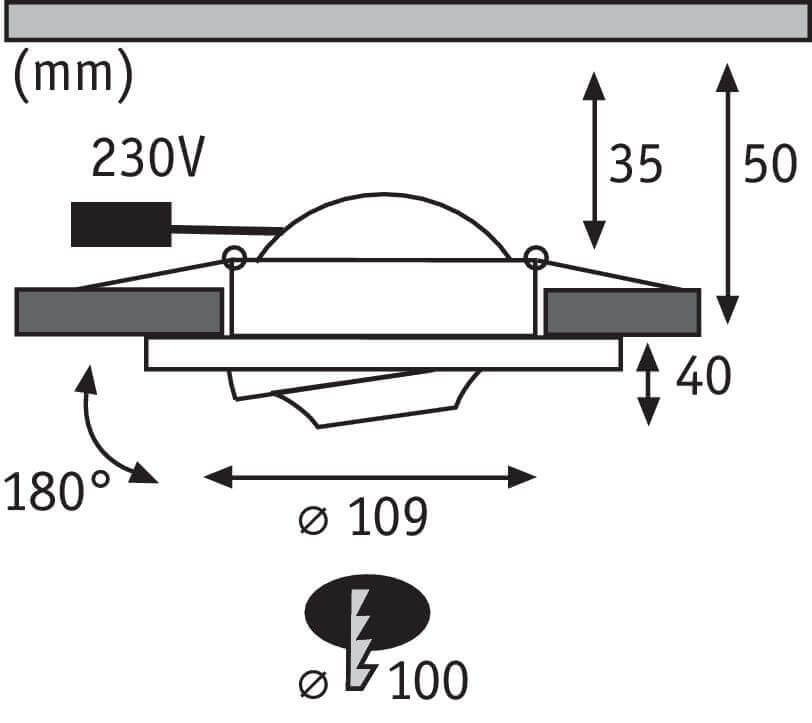 Встраиваемый светодиодный светильник Paulmann Premium Drip 92915