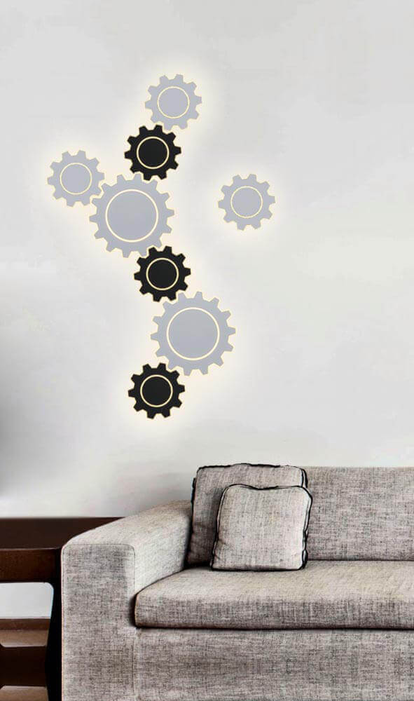 Настенный светодиодный светильник Elektrostandard Gear M LED черный MRL LED 1095 4690389125362