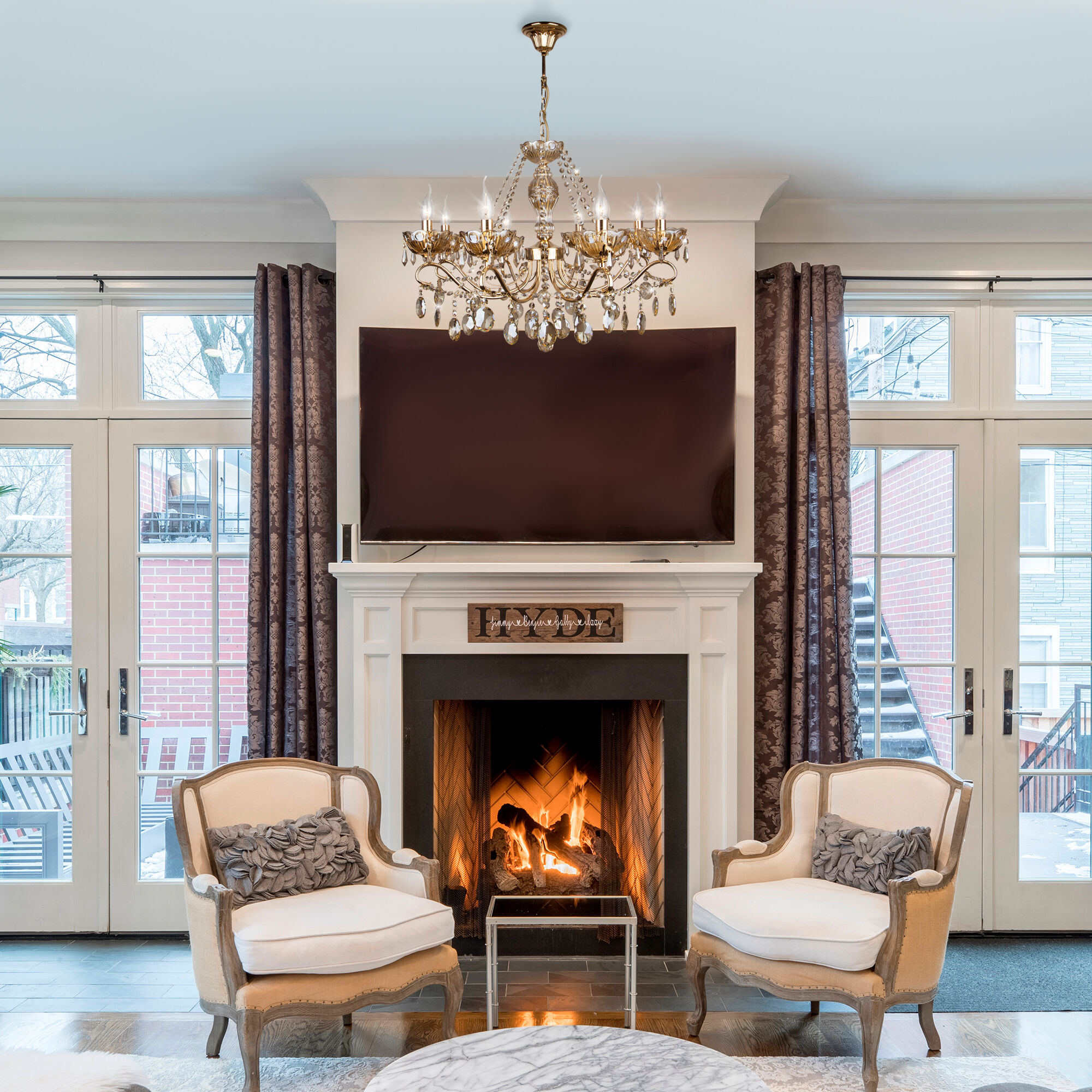 Подвесная люстра Eurosvet Теодора 10037/8 золото/тонированный хрусталь Strotskis 00000075578