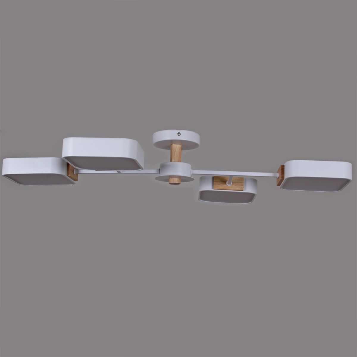 Люстра на штанге Reluce 03363-0.3-04 WH+WOOD