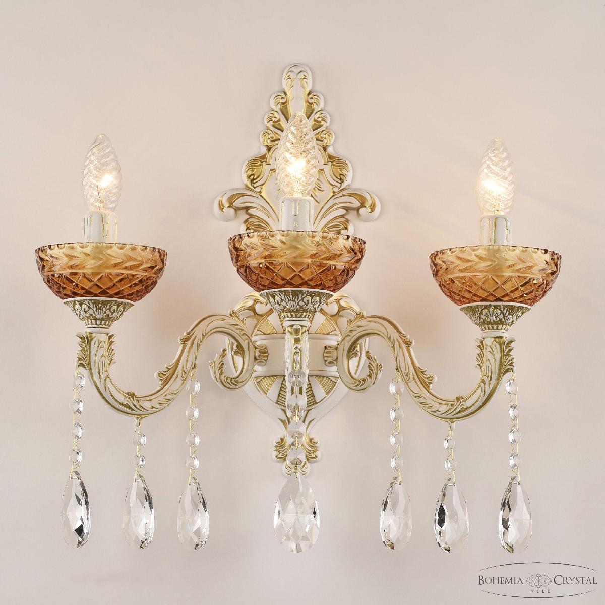 Бра Bohemia Ivele Crystal AL7901B15/3/175 A WMG P Amber/M-1F