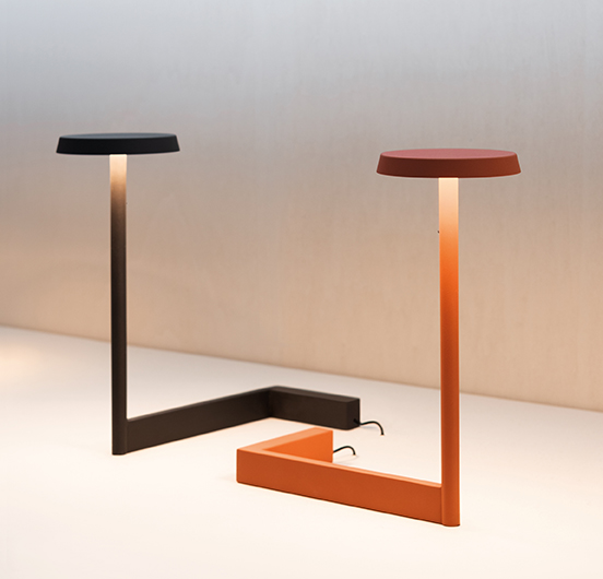 Настольная лампа DeLight Collection Vibia Flat 5970 Terra red 597037/15