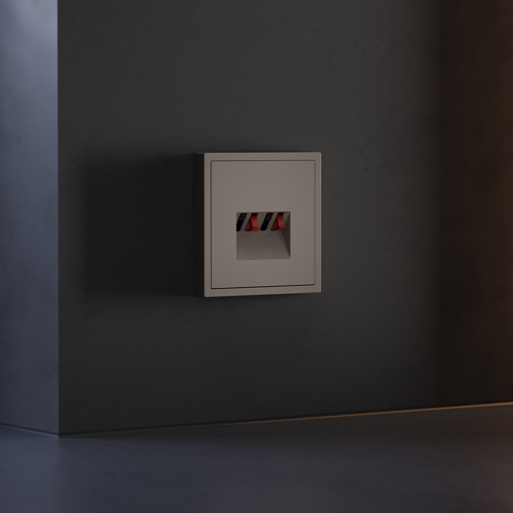 Накладка для розетки акустической 4-местной  Voltum S70 (капучино) VLS001514