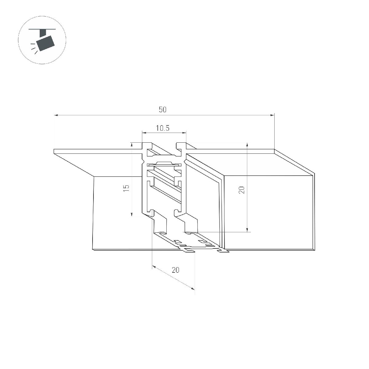 Коннектор угловой Arlight MAG-MICROCOSM-CON-FDW-L90-INT (BK, внутренний) 044525