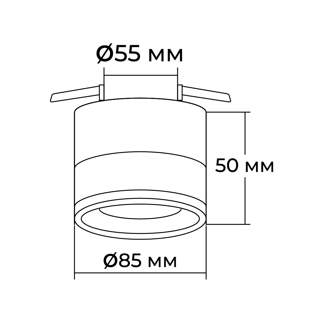 Точечный светильник цилиндр Apeyron 16-109