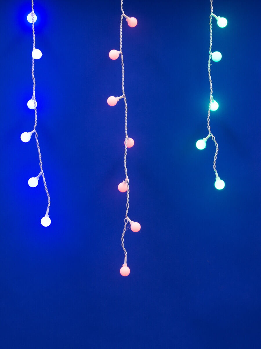 Светодиодная гирлянда (11130) Uniel занавес Радуга 220V разноцветный ULD-E2405-100/DTA MULTI IP20 RAINBOW