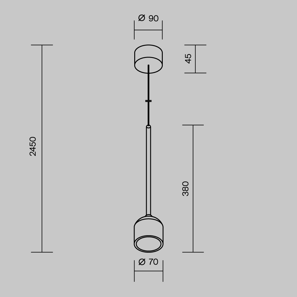 Уличный подвесной светильник Maytoni Apex O491PL-L8B3K