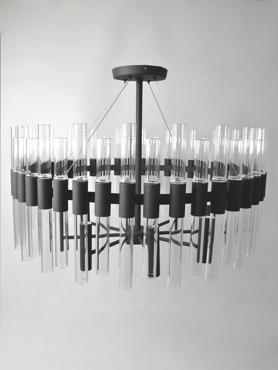 Люстра на штанге Elvan LU-39234/8-E14-BlCl