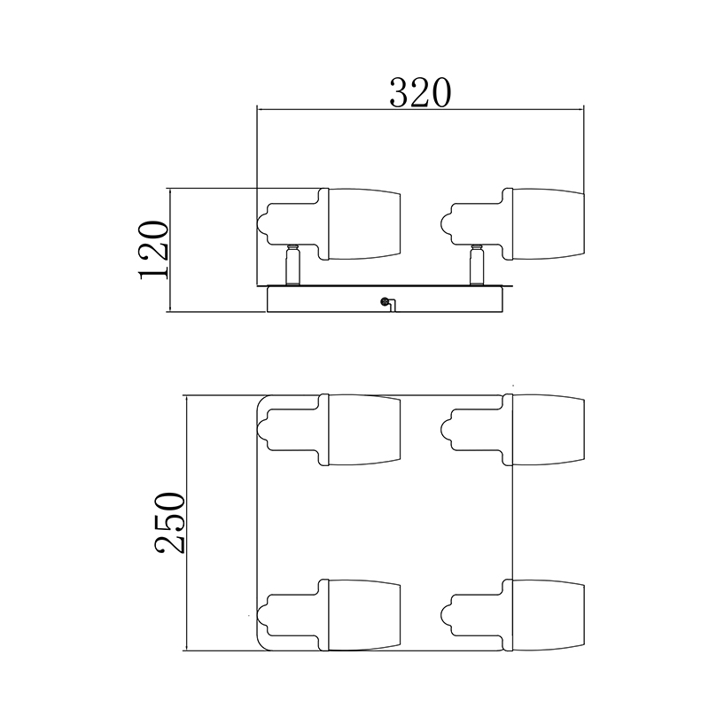 Светодиодный потолочный светильник Zumaline POSO CK180610-4