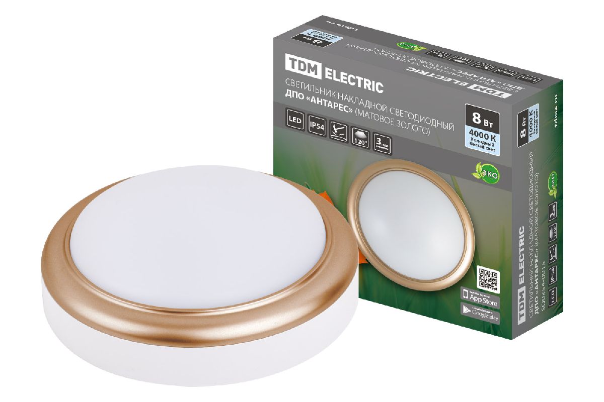 Настенно-потолочный светодиодный светильник TDM Electric Антарес ДПО SQ0354-0015