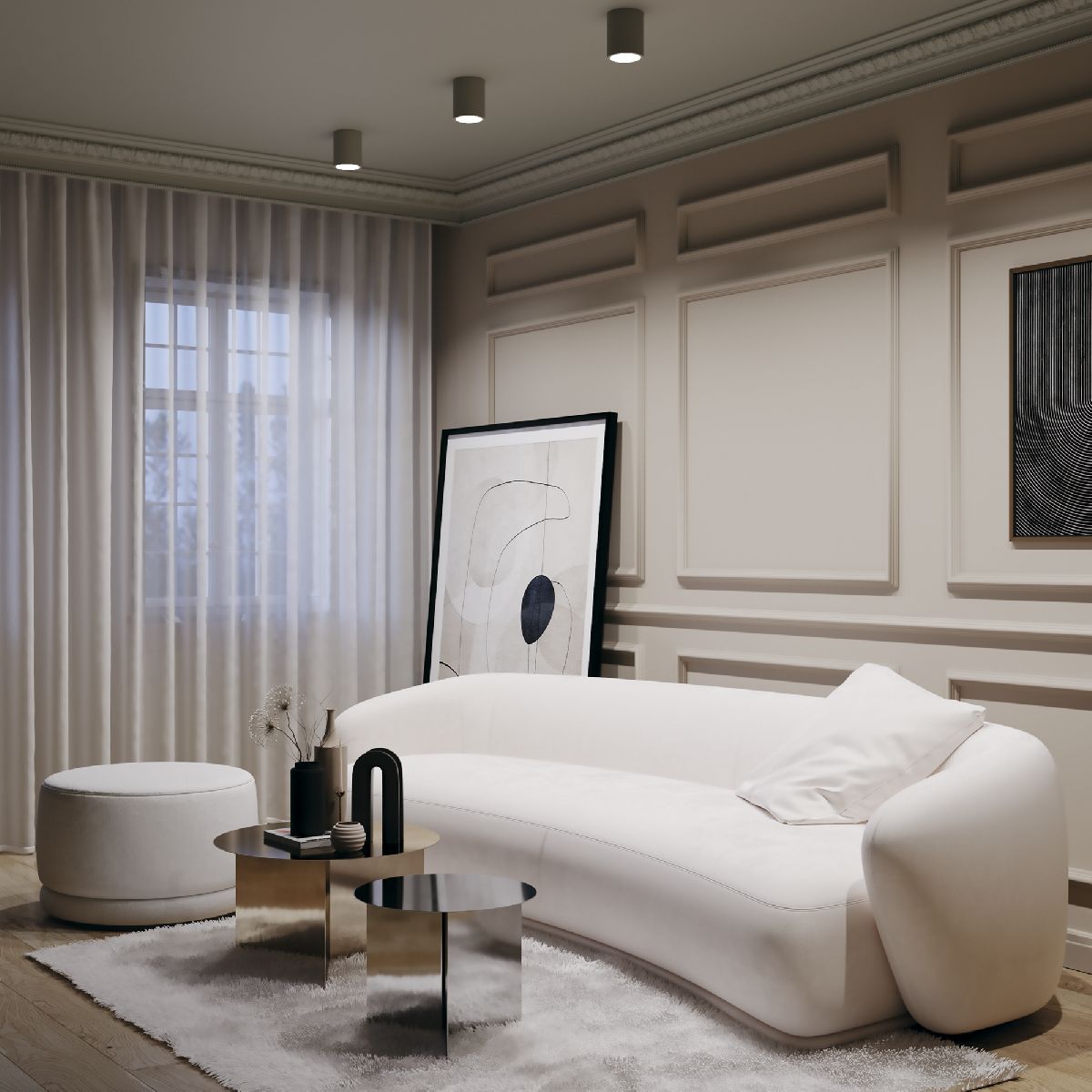 Потолочный светильник Maytoni Conik Gyps C001CW-01W