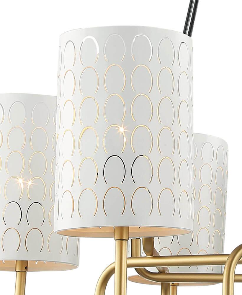 Подвесная люстра Lumien Hall Айла 4003/4P-GD-WT