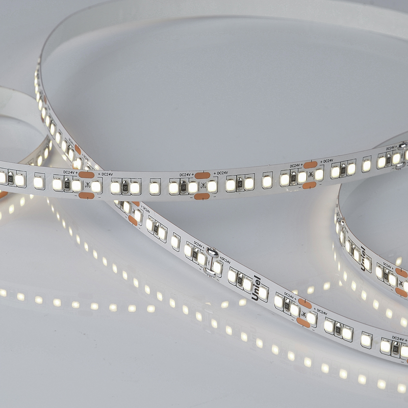 Светодиодная лента Uniel ULS-2835-168LED/m-10mm-IP20-DC24V-14W/m-5M-4000K катушка в герметичной упаковке