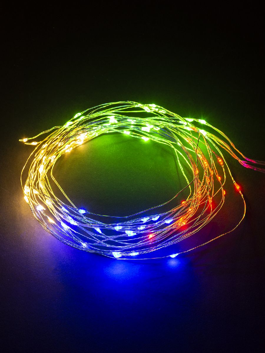 Светодиодная гирлянда TDM Electric Роса105 конский хвост 250V разноцветная без мерцания SQ0361-0061