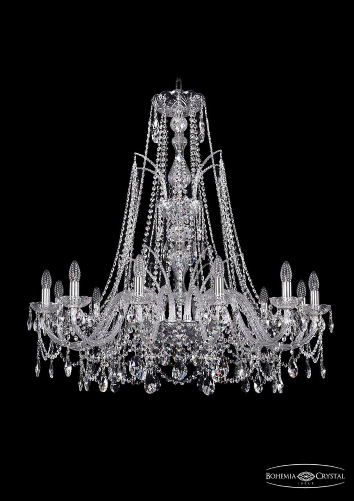 Подвесная люстра Bohemia Ivele 1411/12/360/XL-96/Ni