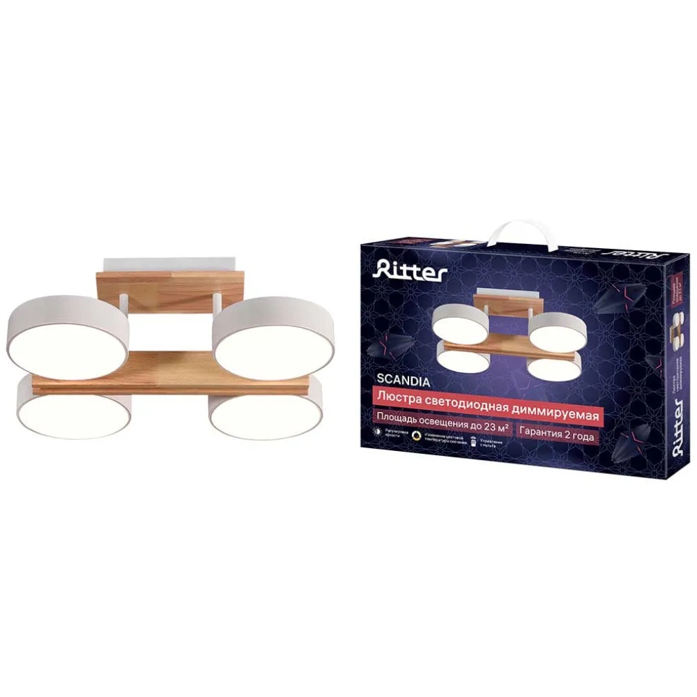 Потолочная люстра Ritter Scandia 51626 6
