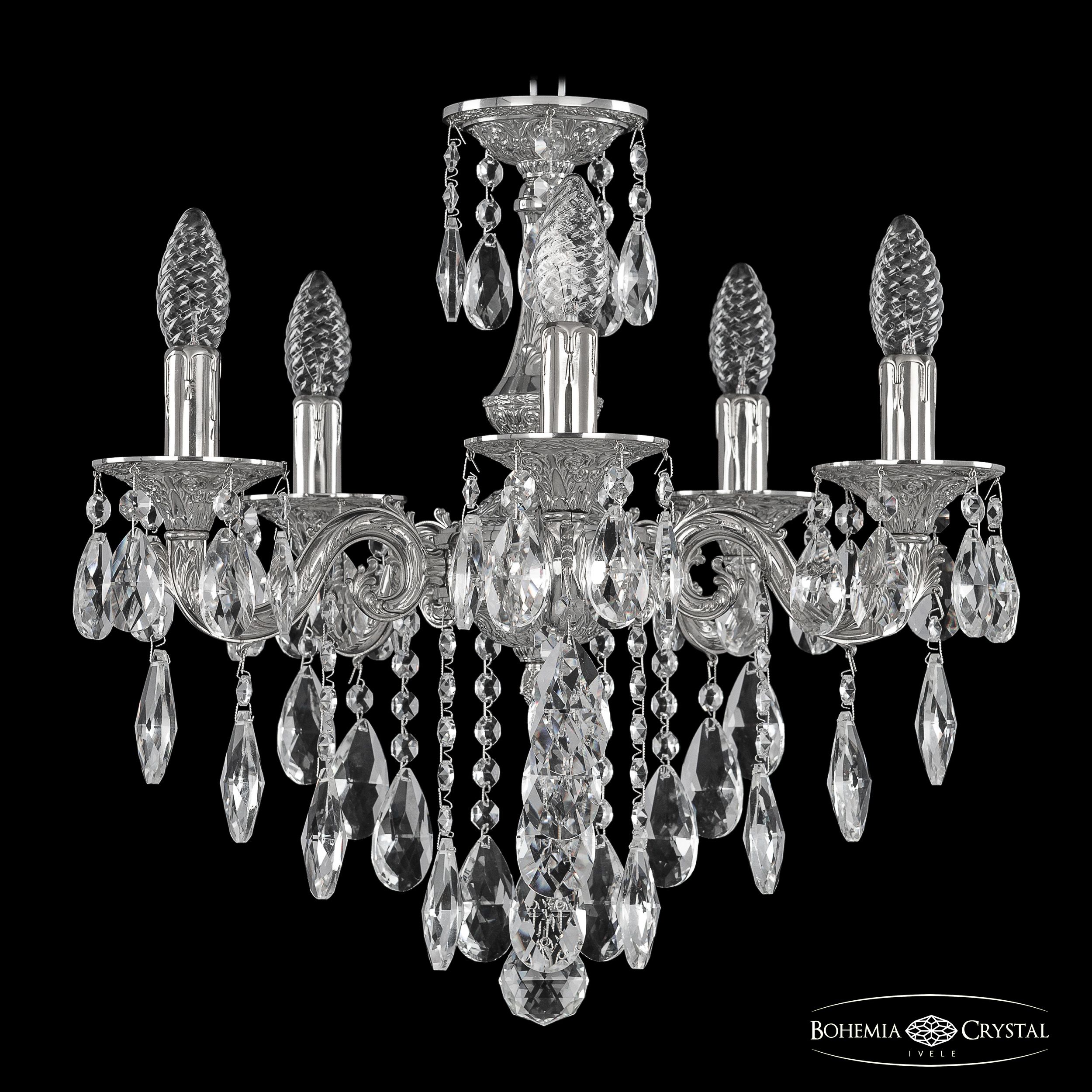 Подвесная люстра Bohemia Ivele Crystal Florence 71101/5/125 B Ni