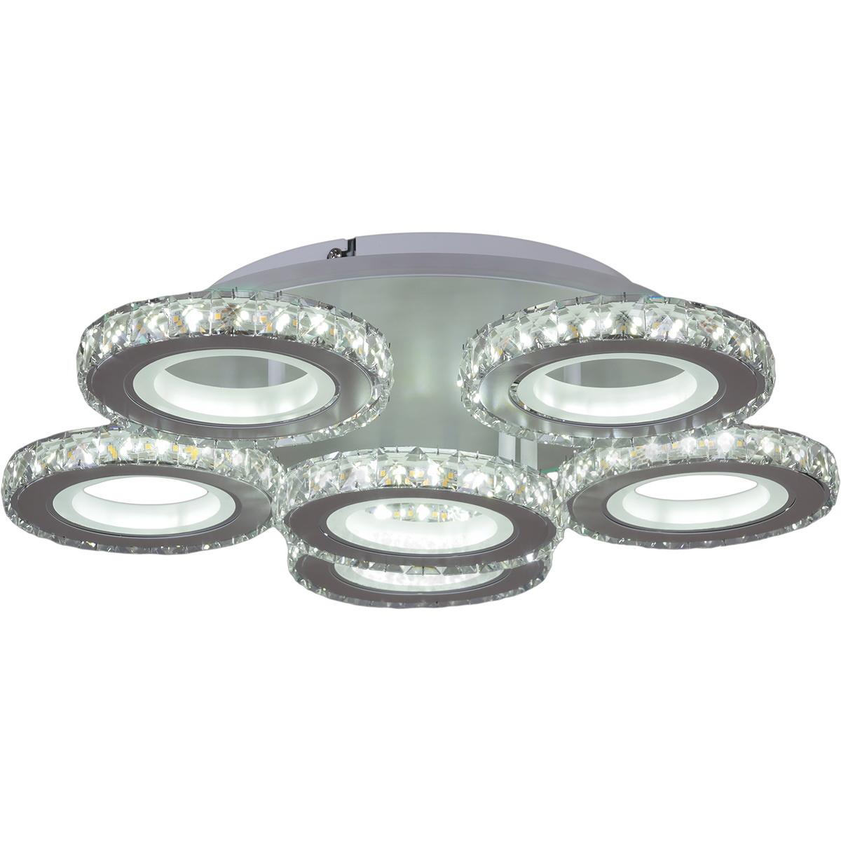 Потолочная люстра Reluce 03900-0.3-5+1A WH+CR (RGB)