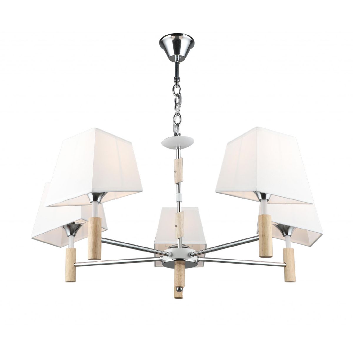 Подвесная люстра IMEX MD.4221-5-P-CH+WH