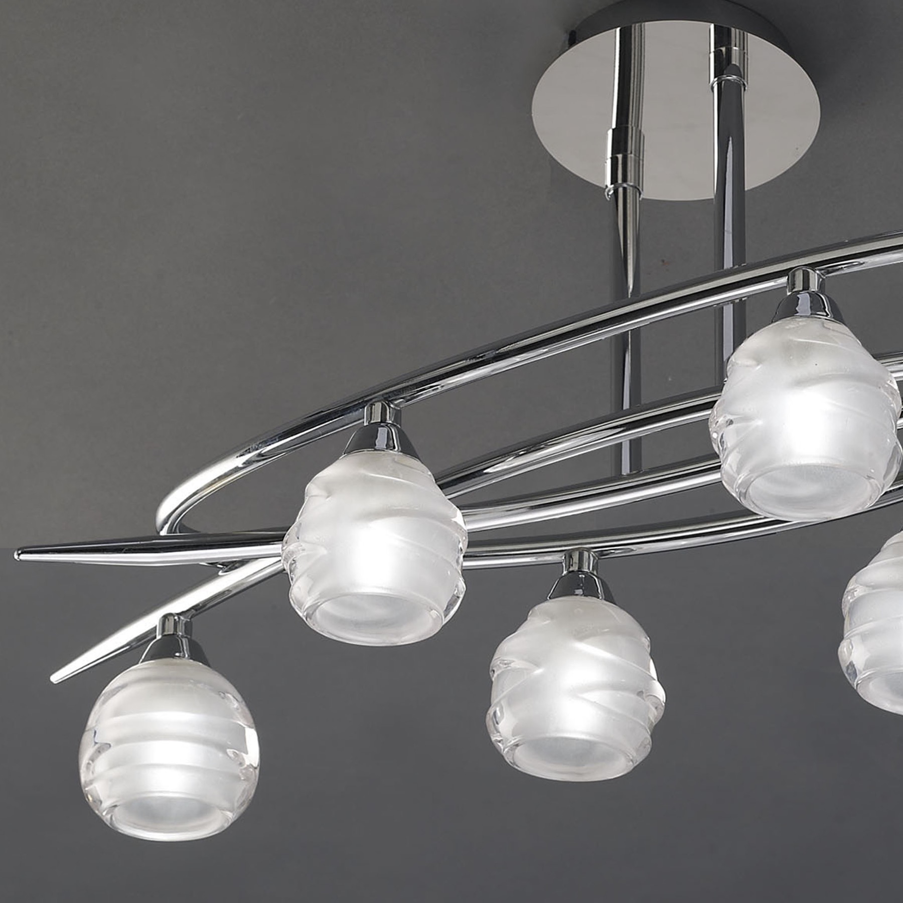 Потолочная люстра Mantra Loop Chrome 1802