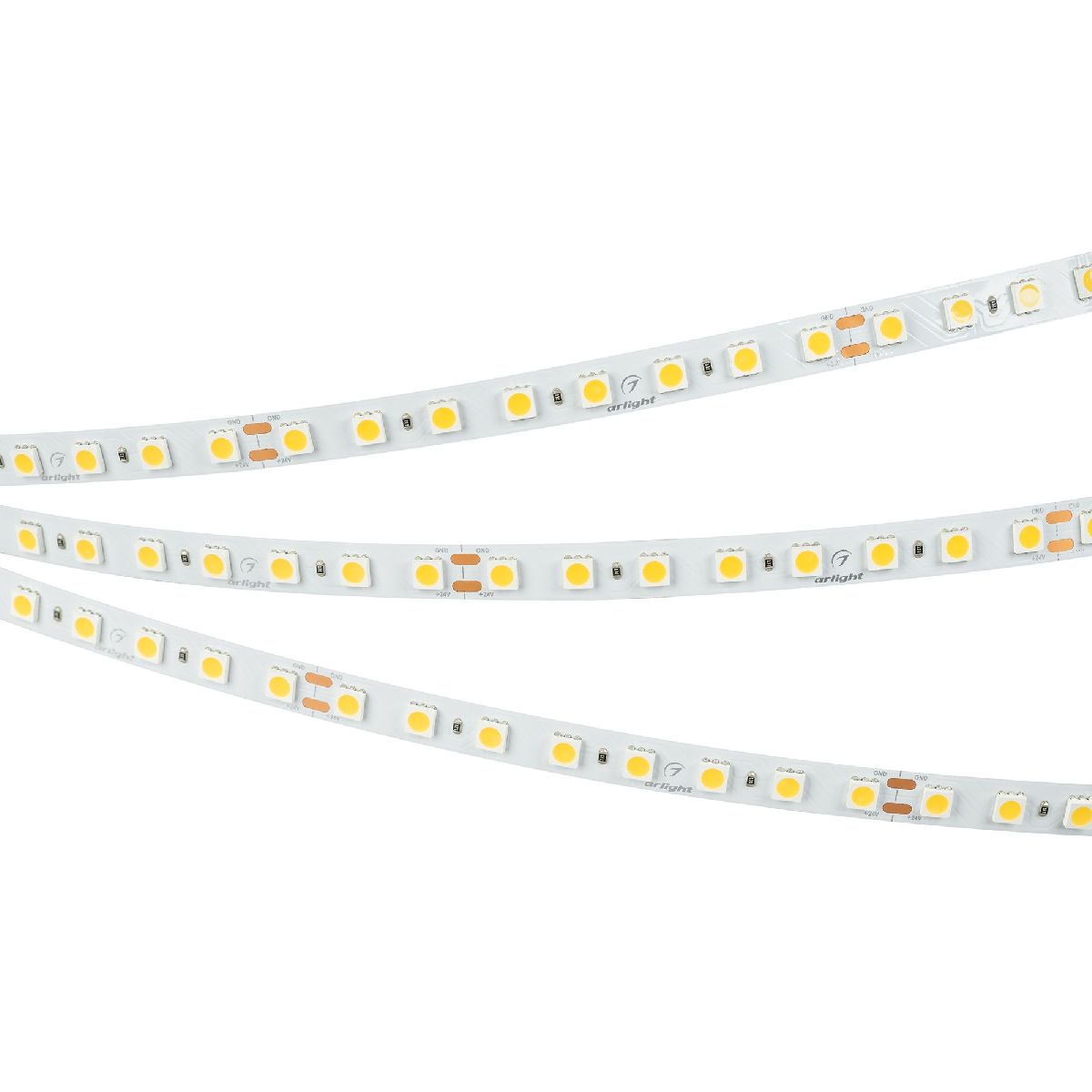 Светодиодная лента Arlight UL-B80-10mm 24V Warm3500 (11 W/m, IP20, 5m) 041375
