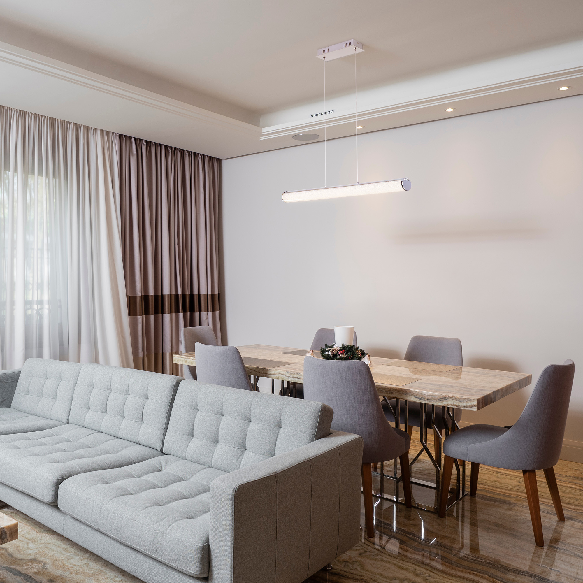 Подвесной светодиодный светильник Eurosvet Brilliance 90061/1 хром