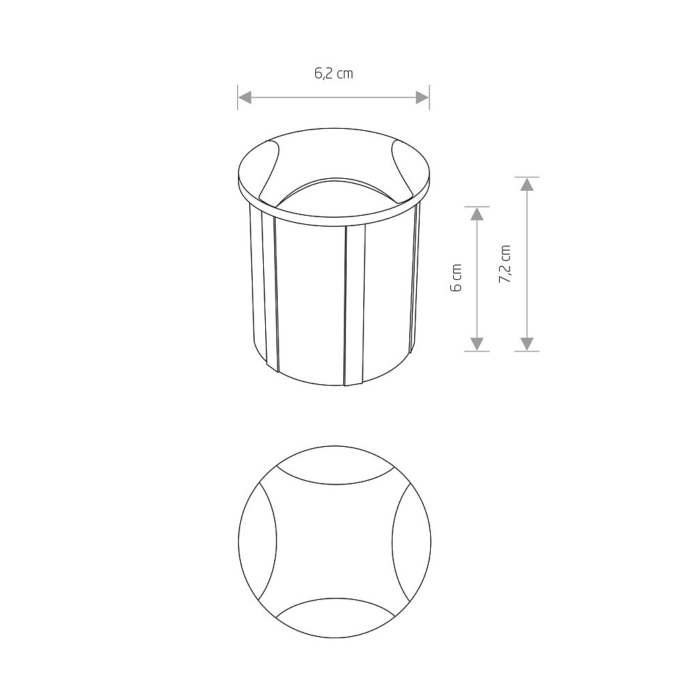Уличный встраиваемый светильник Nowodvorski Pat Led 8162