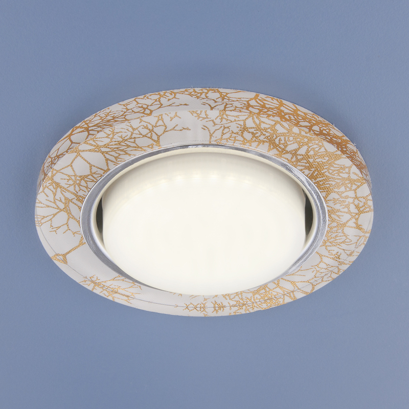 Встраиваемый светильник Elektrostandard 1062 GX53 WH/GD белый/золотой 4690389074332