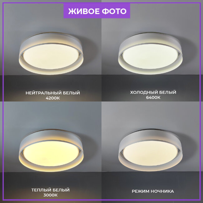 Потолочный светильник Seven Fires Лагом 48203.40.72.77WT-IV