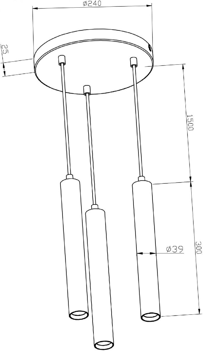 Подвесной светильник Deko-Light Slim 342218