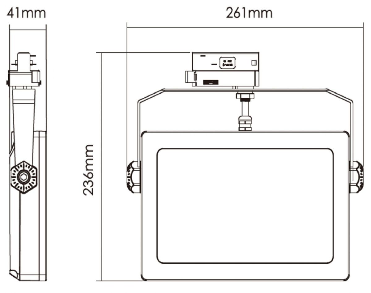 Трековый трехфазный светильник Deko-Light Flood 707139