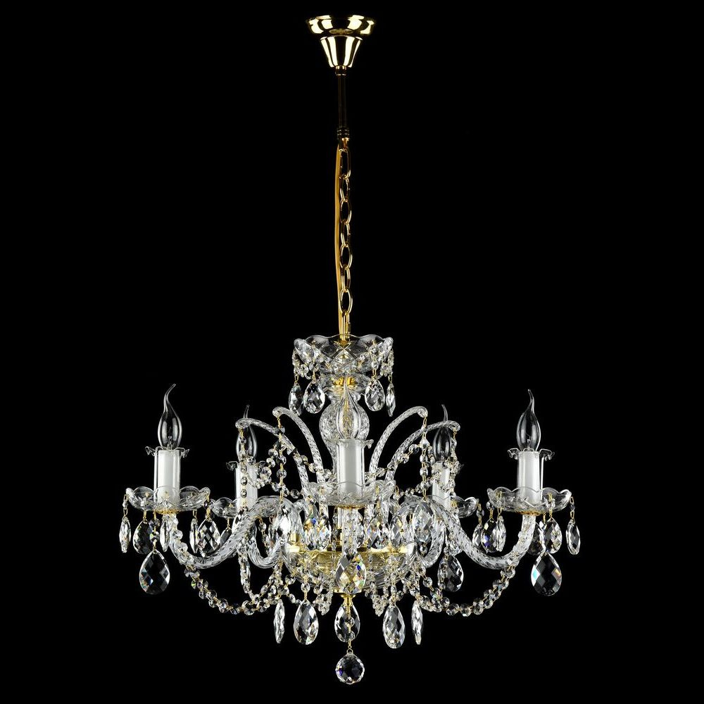 Подвесная люстра Maytoni Lira DIA907-PL-05-G