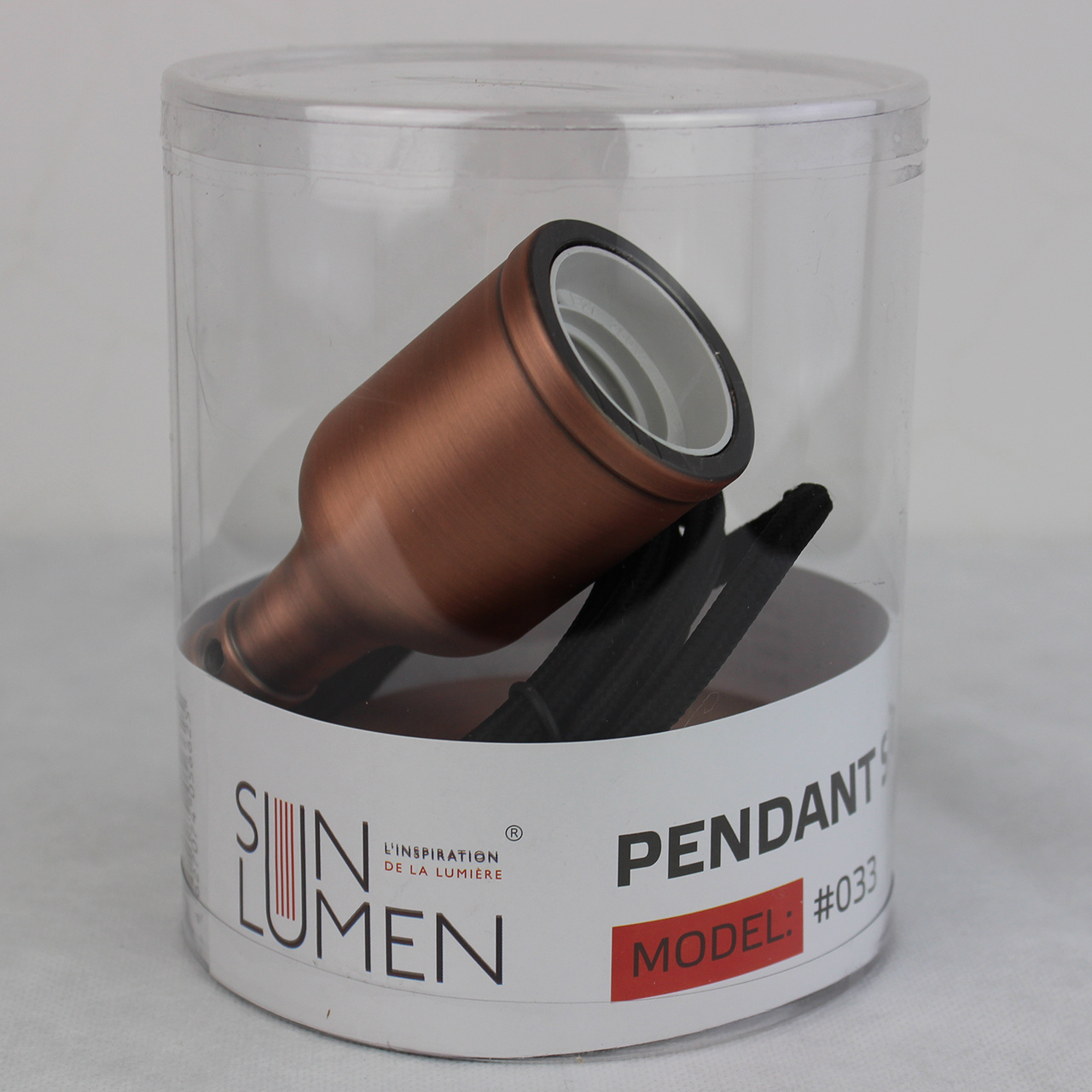 Ретро патрон с подвесом E27 Медный Sun Lumen 056-625