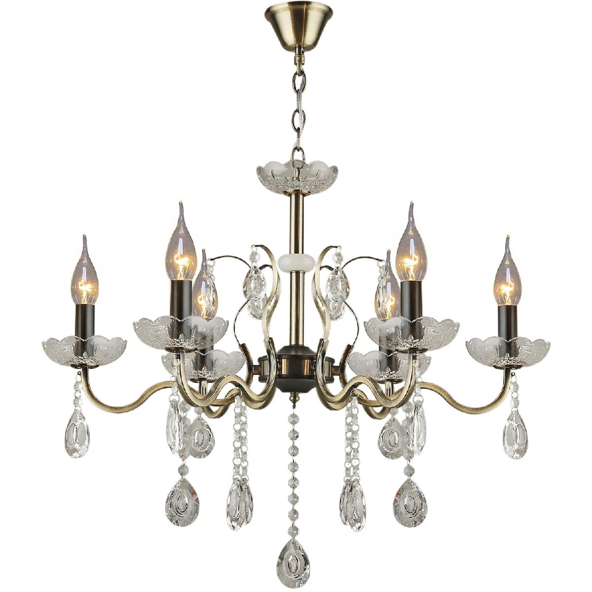 Подвесная люстра Reluce 03804-0.4-06 AB+BK