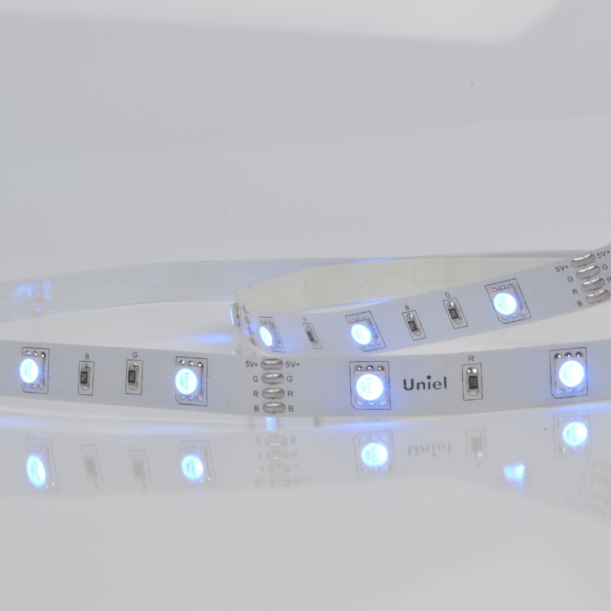 Светодиодная лента Uniel ULS-U12 3M/RGB/1.5M/USB/RC IP20 RUA02C24 блистер UL-00007534
