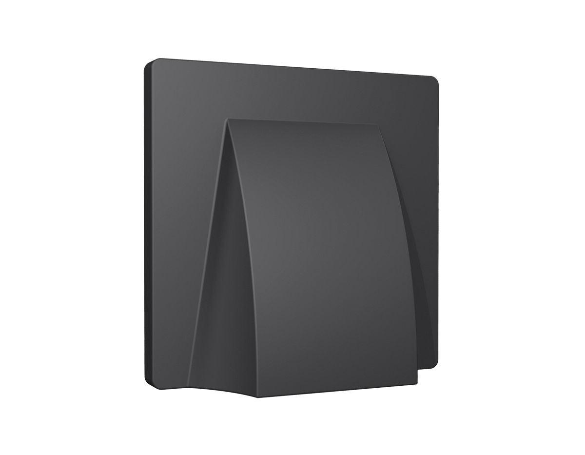 Лицевая панель Alfa (Графит мягкое касание) для вывода кабеля Quant Ambrella Volt AP9158