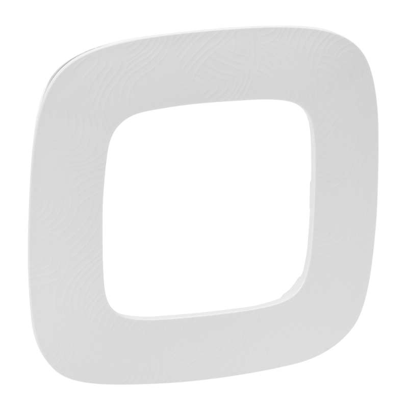 Рамка 1-постовая Legrand Valena Allure Тиснение белое 754371