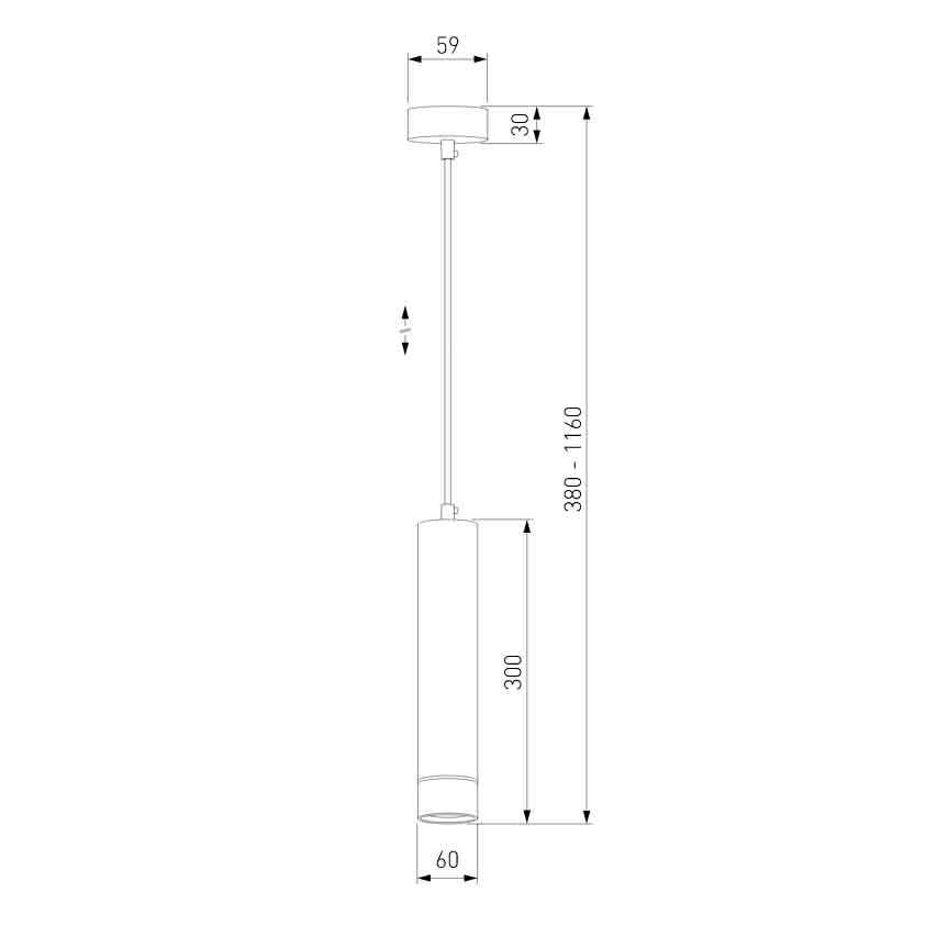 Подвесной светильник Eurosvet DLN107 GU10 черный/золото