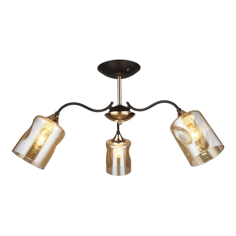 Люстра на штанге IMEX MD.4052-3-S BK+FGD