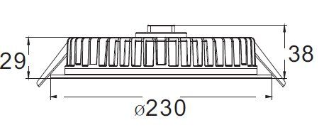 Встраиваемый светильник Deko-Light LED Panel Round III 26 565236