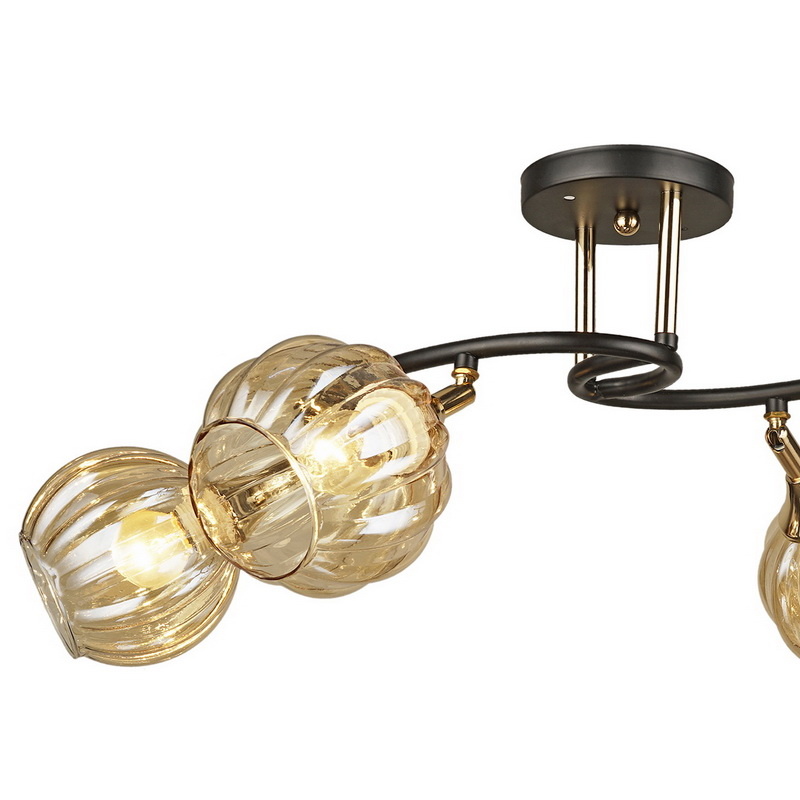 Потолочная люстра Reluce 04236-0.3-04 BK+FGD