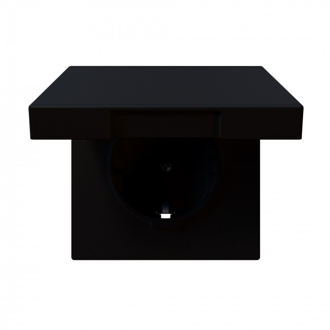 Розетка SCHUKO с крышкой и защитными шторками 16A 250V 2P+T (soft touch) Jasmart FD5505PBM