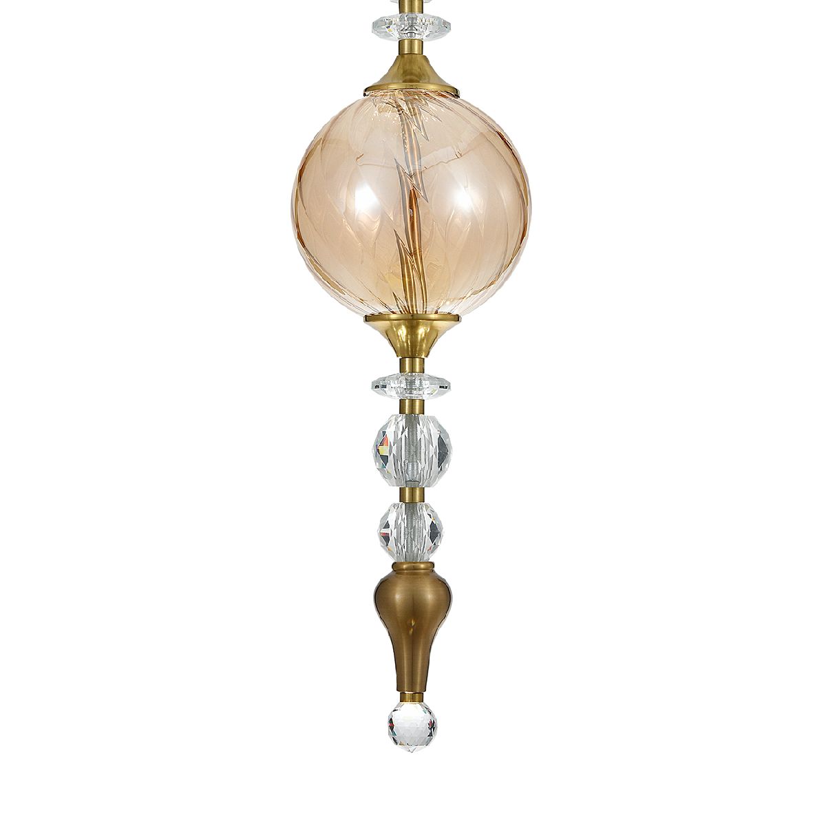 Подвесной светильник шар Indigo Sorpresa 11056/1P Amber V000190L