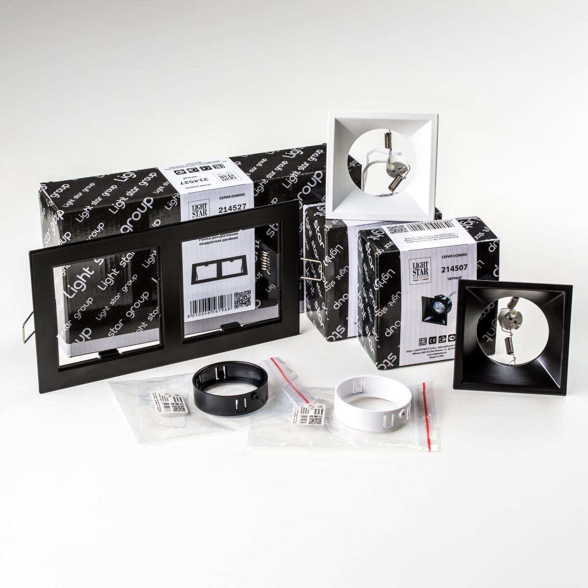 Встраиваемый светильник Lightstar Domino (214527+214506+214507+214006+214007) D5270607WBMOD