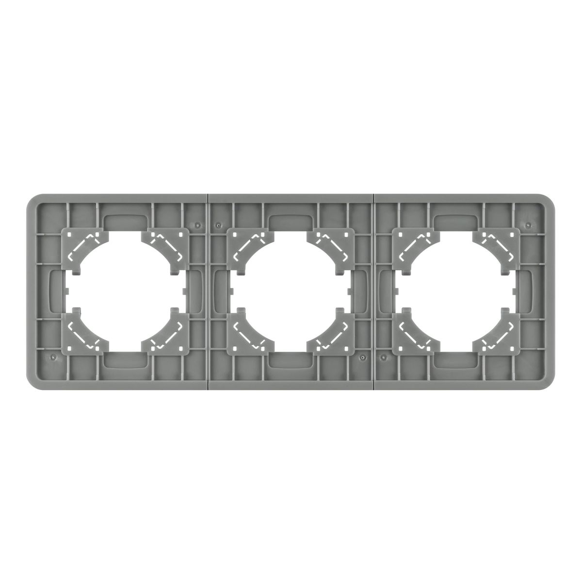 Рамка на 3 поста стеклянная Arlight FRM-OMALI-SFGS-3-GR 049714