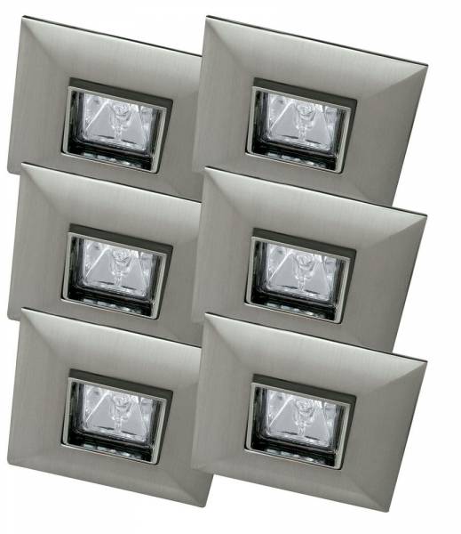 Встраиваемый светильник (в комплекте 6 шт.) Paulmann Quadro 99524